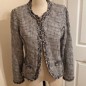 White House Black Market- Black & White Chanel inspired blazer.